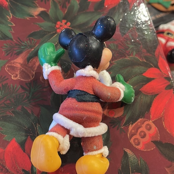 Vintage  Disney Mickey Mouse Santa decor ornament - Picture 2 of 3